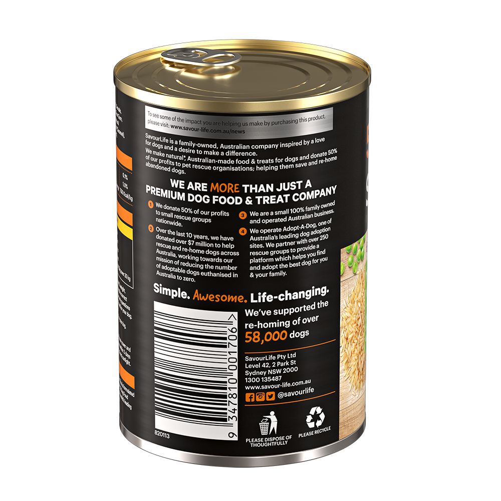 SavourLife Essentials Adult Lamb with Vegetables Wet Food Cans