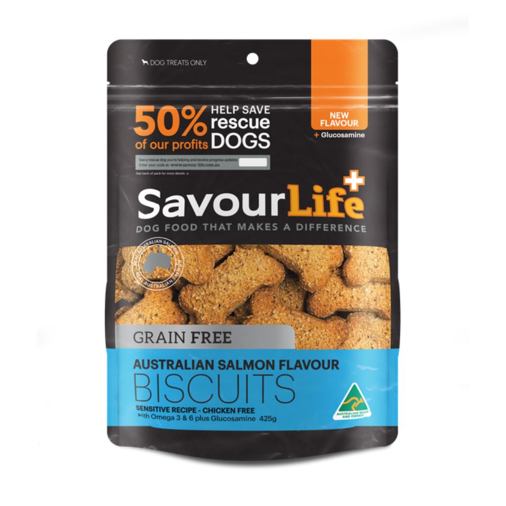 SavourLife Natural Treats Grain Free Salmon Flavour Biscuits
