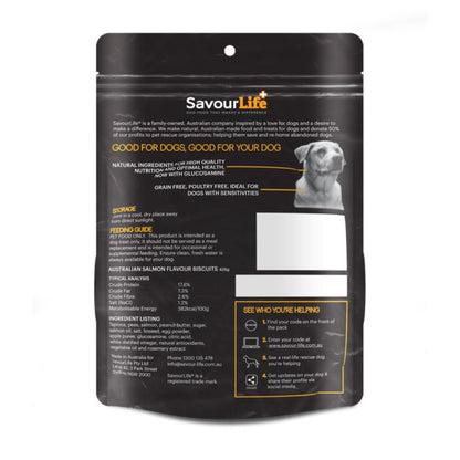 SavourLife Natural Treats Grain Free Salmon Flavour Biscuits