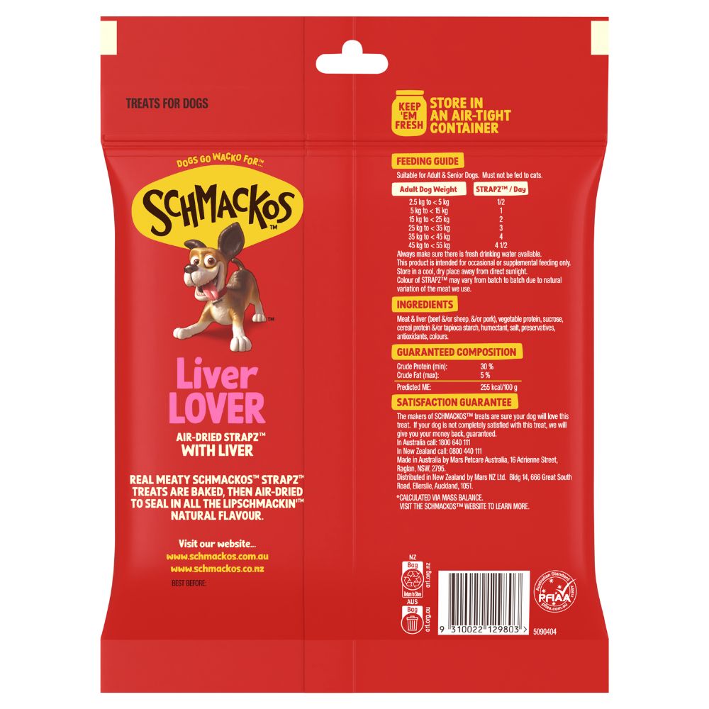 Schmackos Strapz with Liver