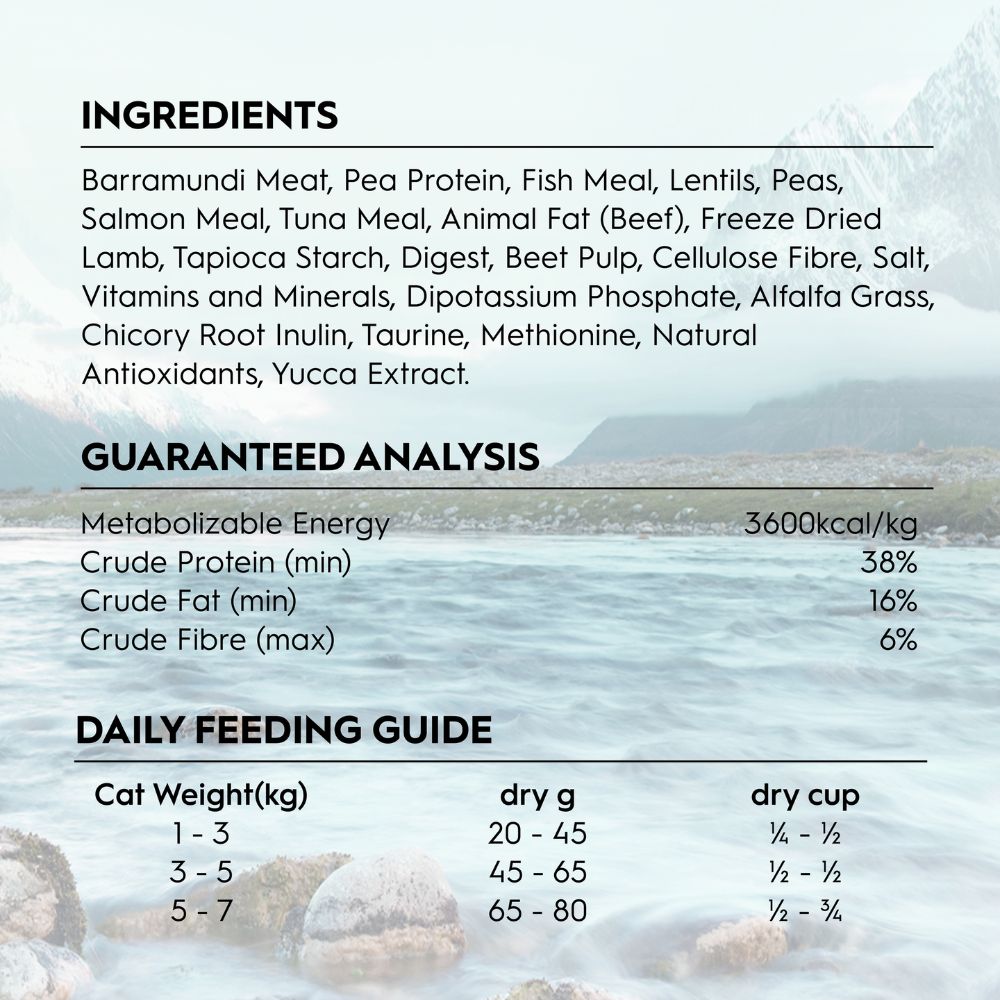 Trilogy Australian Barramundi with Tuna and New Zealand Lamb Cat Food