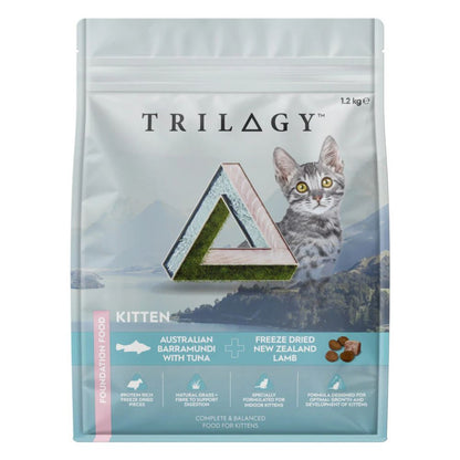 Trilogy KITTEN Australian Barramundi with Tuna and New Zealand Lamb