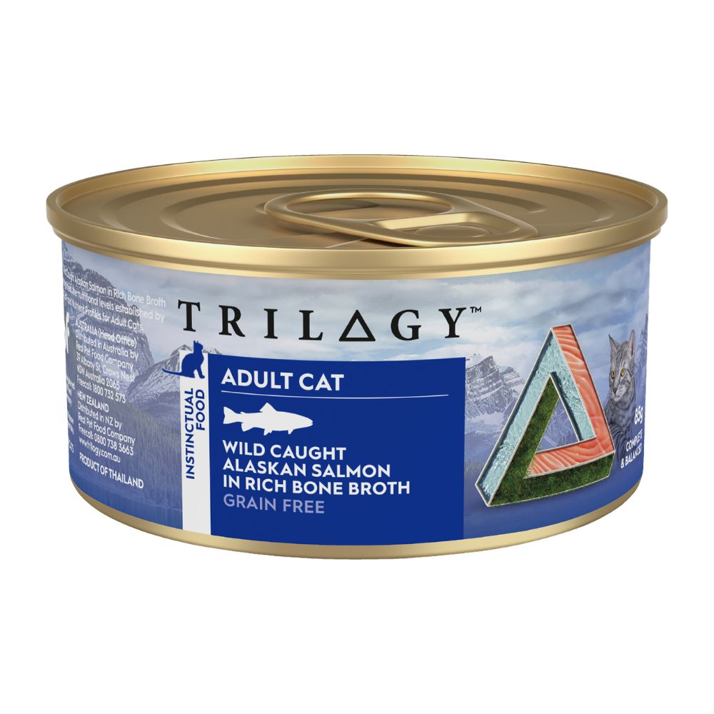 Trilogy Wild Salmon in Bone Broth Canned Cat Food
