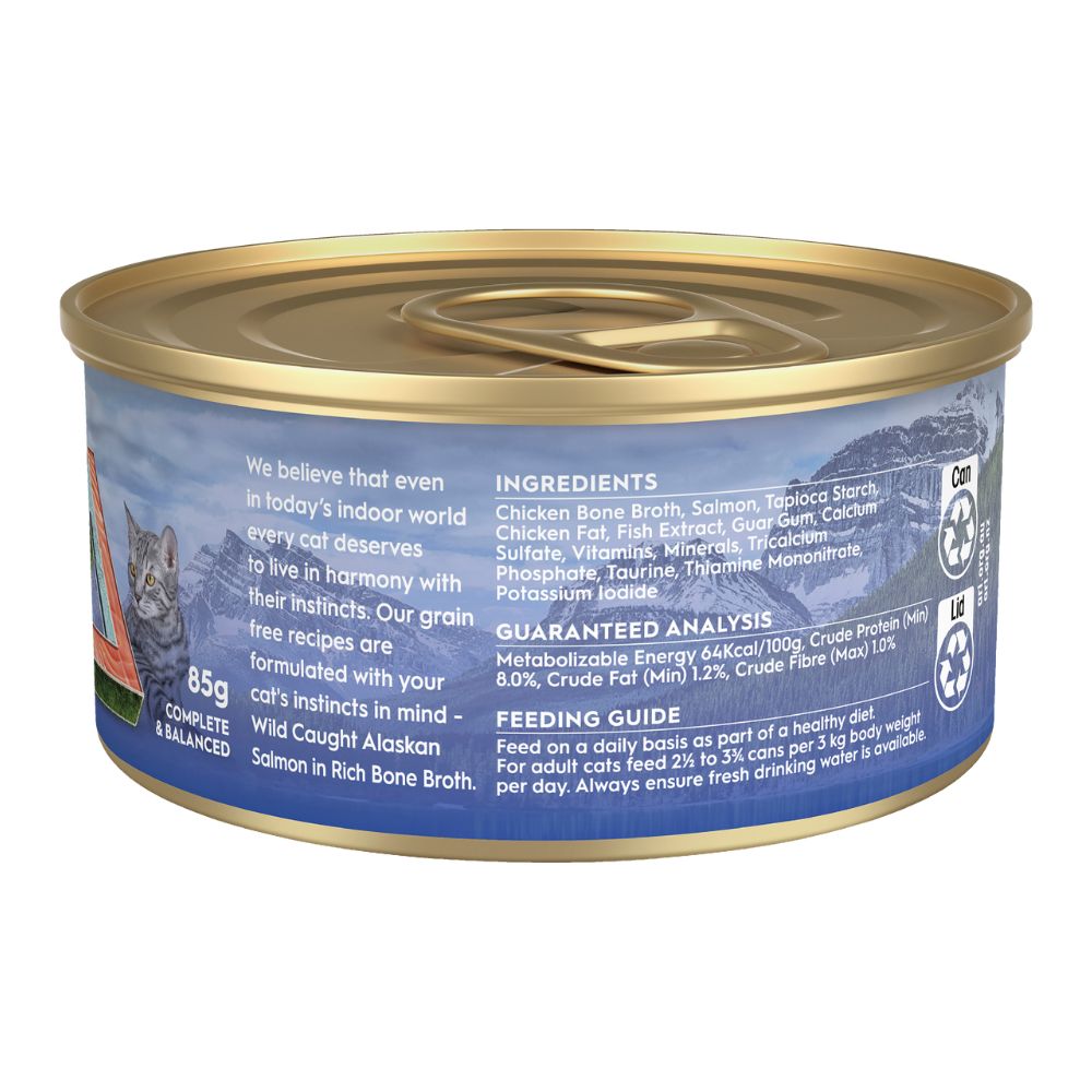 Trilogy Wild Salmon in Bone Broth Canned Cat Food
