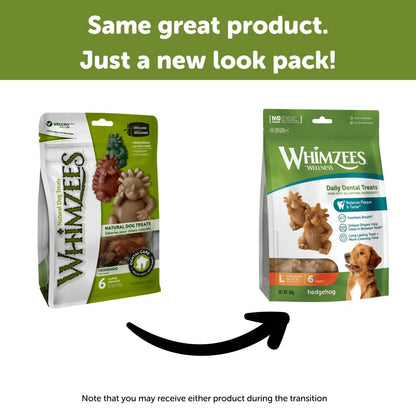 Whimzees Hedgehog Large Dental Treats