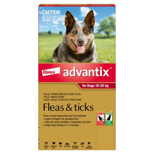 Advantix Large 10 25kg Red Dog Flea And Tick Control