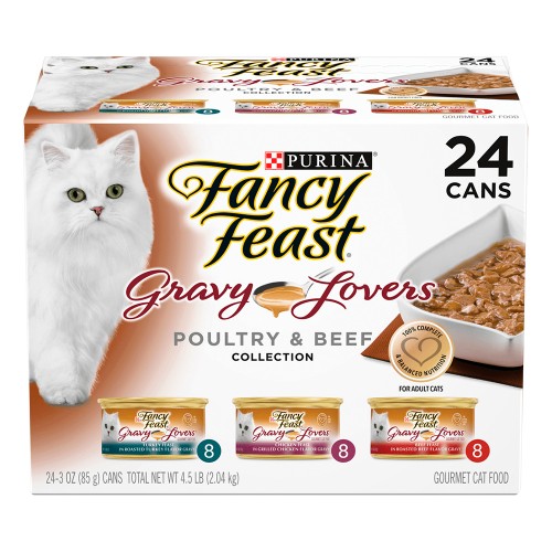 Fancy feast beef shop feast in gravy